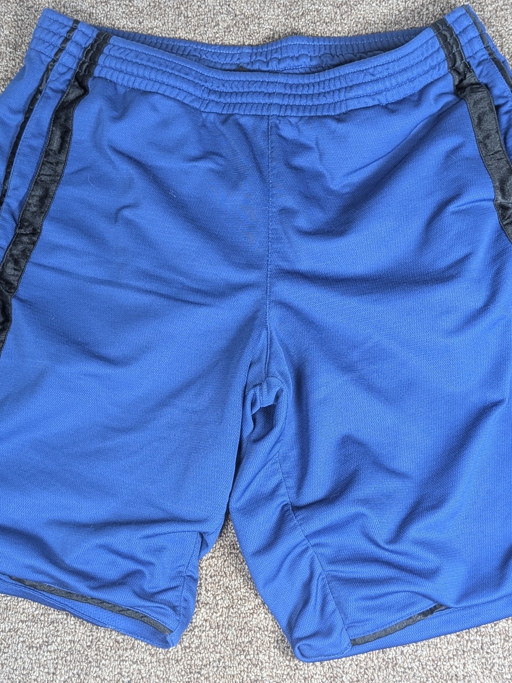 Vintage Y2K Nike Basketball Swoosh Spellout Baggy Royal Blue Gym Shorts Size L